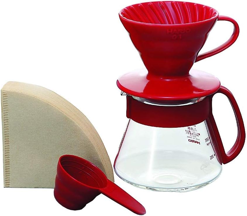 Hario V60 Review: Best Pour-Over Dripper? 4 Red Hario V60 01 dripper