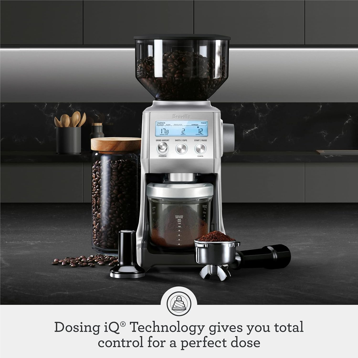 Breville Smart Grinder Pro vs Baratza Encore: Best Pick? 3 Breville Smart Grinder Pro detail for Breville Smart Grinder Pro vs Baratza Encore comparison