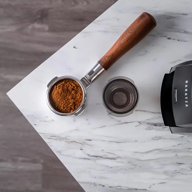 Baratza Encore ESP coffee grounds scoop