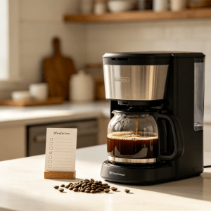 Drip coffee maker and brewed coffee for choosing the best home brewer