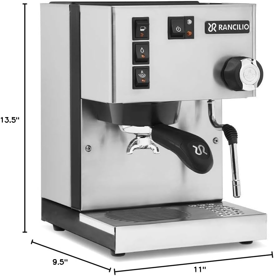 Rancilio Silvia review machine dimensions